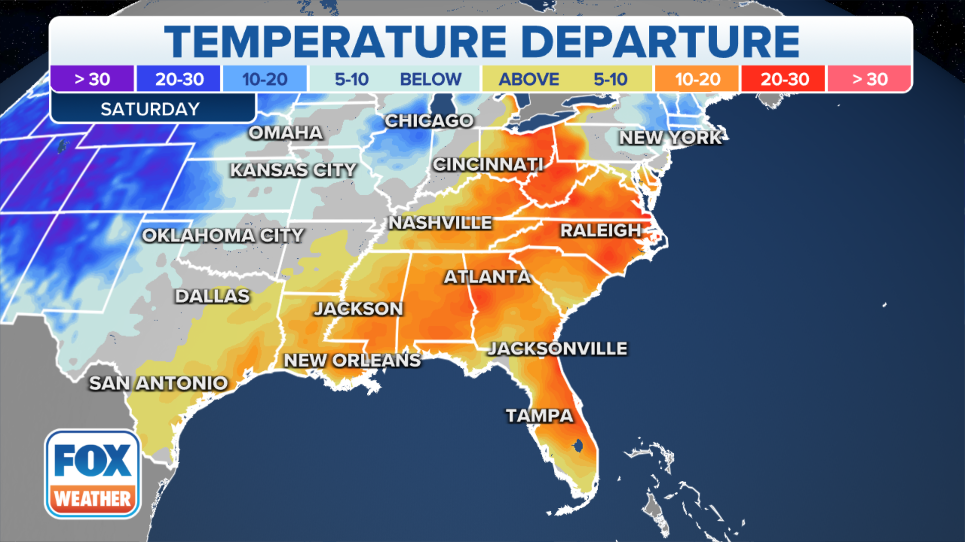 Battle of air masses will mean dramatic temperature divide for 200